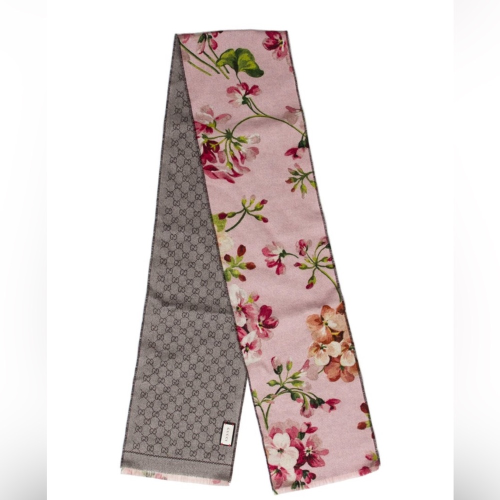 Gucci GG Bloom Wool Scarf